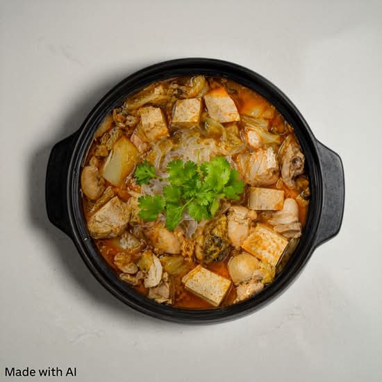 Chicken with Sesame Oil and Wine in Hot Pot (麻油雞)